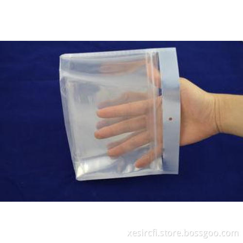 Alu Foil Clear Zipper Pouch Packaging Stand Up For Toiletri
